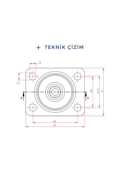 Cateksss 55x25 Polyamid Oynar Teker Sarı - 8 Li Paket