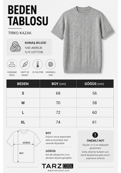 Cool Tarz Erkek Çizgili Triko Tişört Bisiklet Yaka Slim Fit Kısa Kollu Siyah Siyah