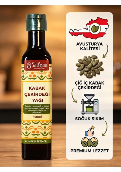 Tr Yaşam Soğuk Sıkım Kabak Çekirdeği Yağı 250ml Avusturya Menşeli Çekirdek 0.75 LT - 2.5 LT - 12 KG