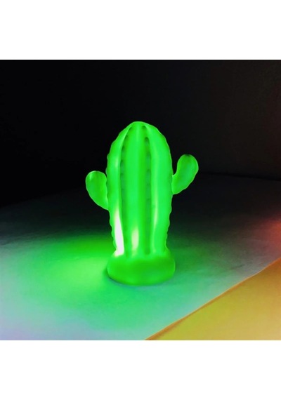 Pilli Silikon Led Işıklı Sevimli Kaktüs Gece Lambası Aydınlatması Belirtilmemis