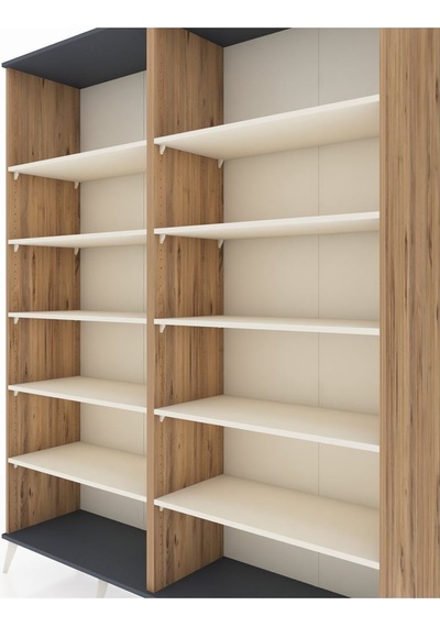 Hyperion Gardrop 10 Raflı 176x44x221 Çam-antrasit/aytaşı Antrasit/aytaşı Hyperion Gardrop 10 Raflı 176x44x221 Çam-antrasit/aytaşı Antrasit/aytaşı