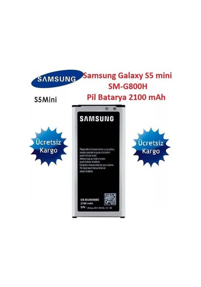 Senalstore Samsung S5 Mini Uyumlu Batarya Pil G800 Eb-bg800cbe