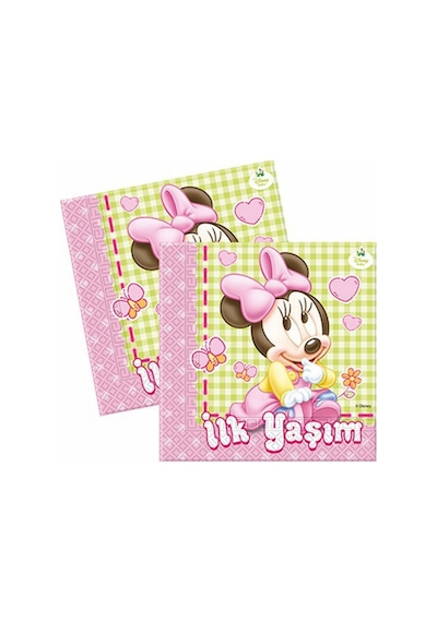 Minnie İlk Yaşım Kağıt Peçete 33x33cm Pk:16 +3