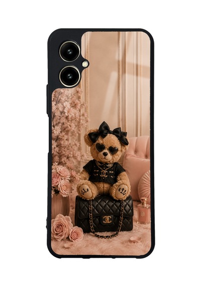 Omix X5 Glam Teddy Noir Tasarımlı Glossy Telefon Kılıfı Pink