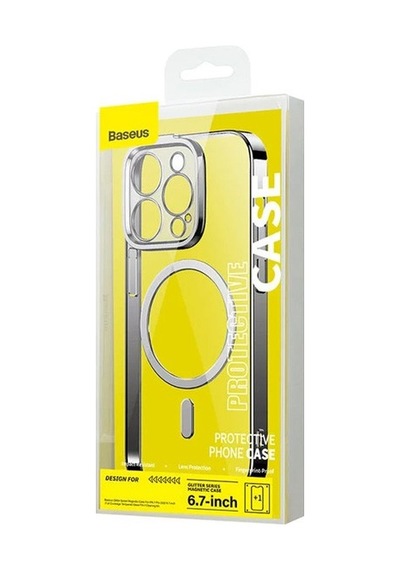 Baseus Glitter Apple Uyumlu iPhone 14 Pro Max 6.7 Magsafe Silikon Kılıf + Tempered Ekran Koruyucu Set