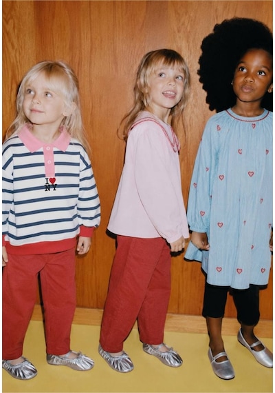 Poala Kids Çizgili Polo Yaka Sweatshirt Çok Renkli