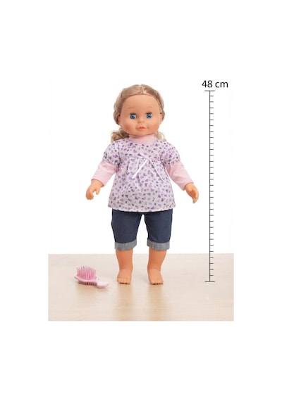 16 Soruya 70 Değişken Cevap Veren Mila Bebek 50 Cm Gövdesi Bez Kolları Bacakları Ve Kafası Et Bebek