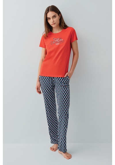 Pierre Cardin Kadın Kırmızı Pijama Takım Pc9157-s-v1 Kırmızı