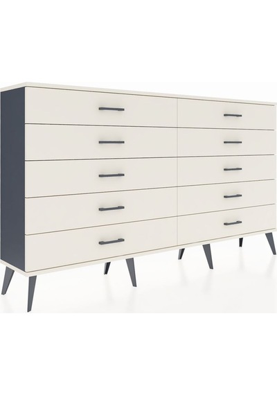 Arges Konsol 10 Çekmeceli 176x30x99 Antrasit-aytaşı Antrasit-aytaşı Arges Konsol 10 Çekmeceli 176x30x99 Antrasit-aytaşı Antrasit-aytaşı