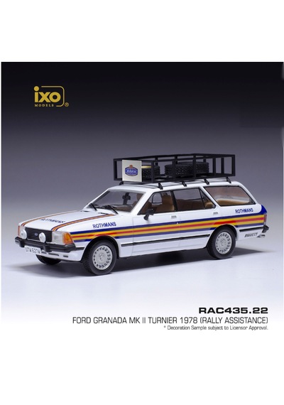 1:43 Ölçek Ixo 1980 Ford Granada Mk Iı Turnier, Rothmans, Rally Assistance Diecast Metal Minyatür Model Araba 10cm