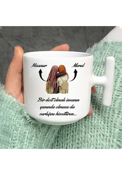 İki Arkadaş Latte Fincanı