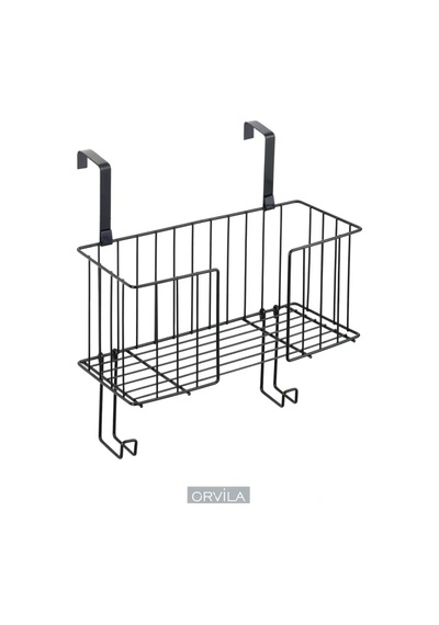 Kapı Arkası Metal Askı Dolap İçi Pratik Depolama Ve Düzenleyici Raf Metal Siyah Tr Diğer