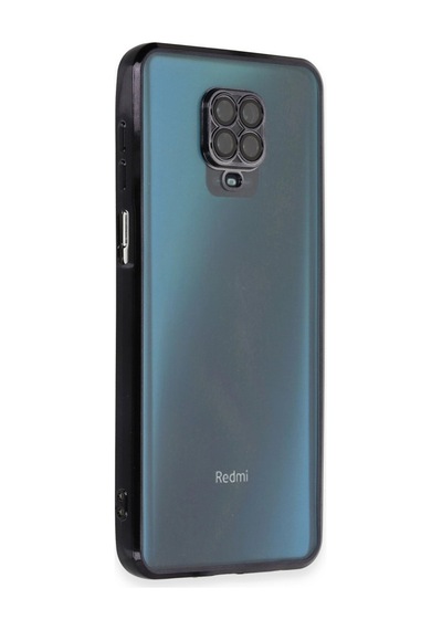Xiaomi Redmi Note 9 Pro Kılıf Razer Lensli Silikon - Siyah -