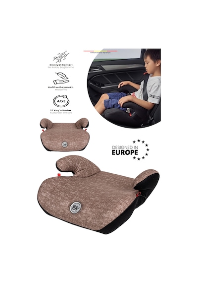Baby Home 905 Gotime 15 36 Kg Yükseltici Oto Koltuğu Kahverengi