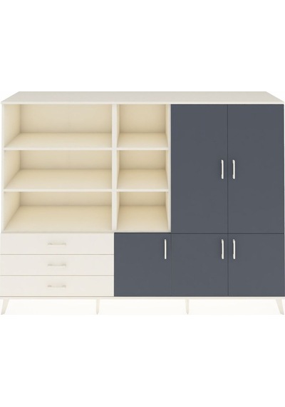 Hyperion Dolap 11 Raflı 3 Çekmeceli 5 Kapaklı 220x44x163 Aytaşı-a Aytaşı-antrasit/aytaşı Hyperion Dolap 11 Raflı 3 Çekmeceli 5 Kapaklı 220x44x163 Aytaşı-a Aytaşı-antrasit/aytaşı