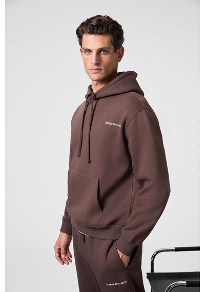 Grimelange Scarn Erkek Pamuklu İçi Polarlı Nakışlı Kapüşonlu Relaxed Kahverengi Sweatshirt Grimelange Scarn Erkek Pamuklu İçi Polarlı Nakışlı Kapüşonlu Relaxed Kahverengi Sweatshirt