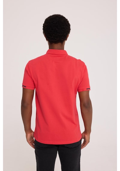 Summer Polo Kırmızı Basıc Polo Yaka Tişört Kırmızı