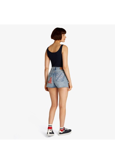 Tommy Hilfiger Hot Bi6114 Kadın Mavi Şortdw0dw20087