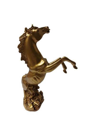 Biev Şahlanmış At Biblo Altın 30 Cm