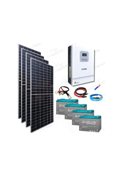 Yapı Solar 3 Kw Mppt Bağ Evi Hazır Güneş Enerjisi Paketi Tak Çalıştır