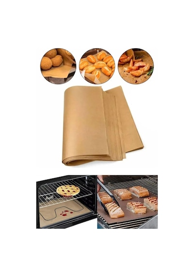 Roll-up Ağartılmamış Doğal Kesimli Fırın Pişirme Kızartma Kağıdı - 42x37 Cm. - 16 Yaprak - 10 Kutu