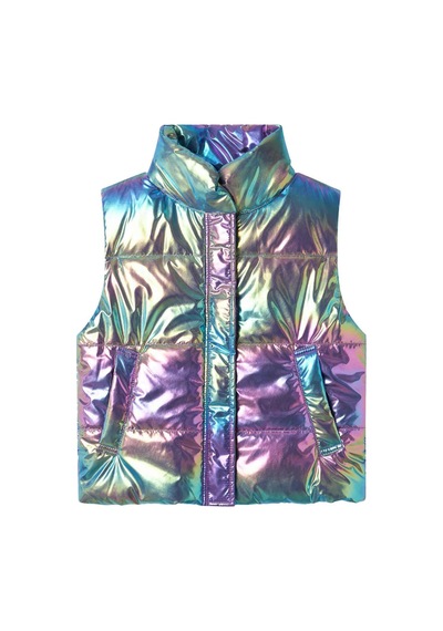 Name It Nmfmolına Vest Shıny Mor Kız Çocuk Yelek Mor