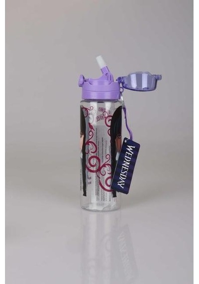 Wednesday Matara 700 Ml - Çocuk Suluk, Matara, Pipetli Suluk, Askılı Suluk Wednasday Matara