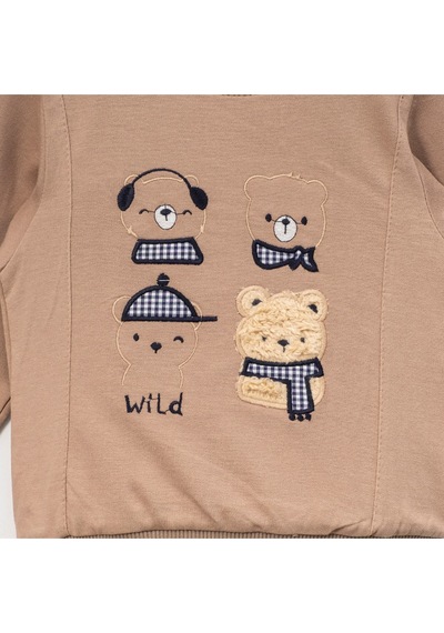 Overdo Kids Erkek Çocuk 1-4 Yaş Ayıcıklı Sweat Çok Renkli