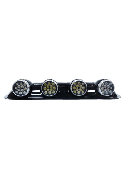 Offroad Tepe Sis Offroad Sis Lambası 12x4 Led Yuvarlak Siyah 84x17,5x11 Cm