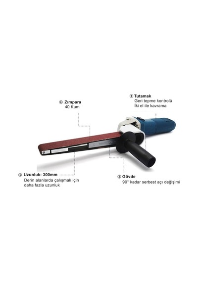 Manpa Mp21-14 Belt Sander Şerit Bant Zımpara (447006792)