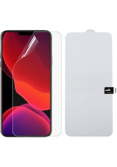 Apple Uyumlu   iPhone 12 Mini 5.4 Full Kaplama Hidrojel Film Full Ekran Koruyuc Şeffaf