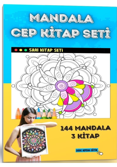 Mandala Cep Kitap Seti Sarı Serisi