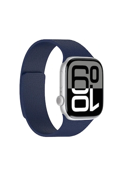Apple Uyumlu  Watch  10 46mm Redclick Krd-136 Kabartma Desenli Mıknatıslı Silikon Kordon