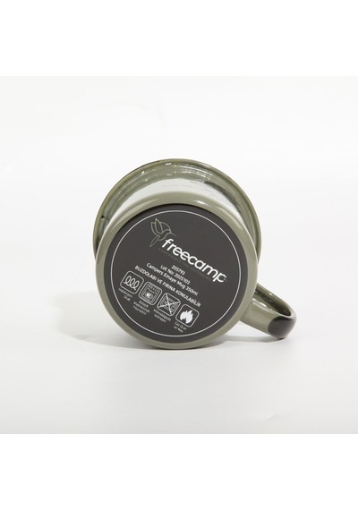 Freecamp Campers Emaye Mug 350ml Yeşil Yeşil