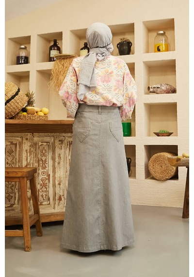 Neways 2269-Denim Etek Gri