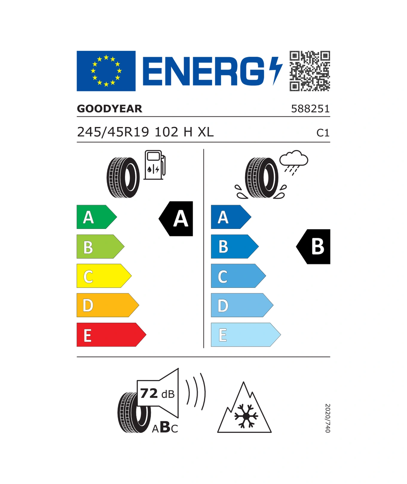 Goodyear 245/45r19 102h Vector 4seasons Gen-3 XL  Oto Dört Mevsim Lastiği 2026