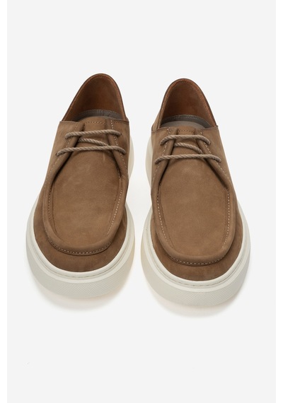 Dericlub Erkek Comfort Casual Ayakkabı Gerçek Deri Cr 2997 Nubuk Kum
