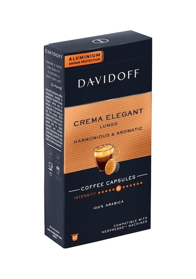 Davidoff Crema Elegant Lungo 10'lu Kapsül Kahve Nespresso Uyumlu