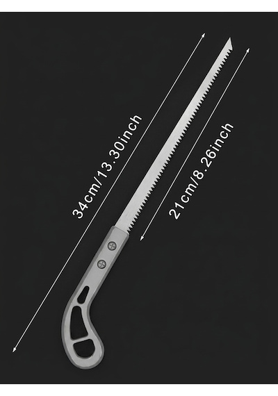 Çok Amaçlı Ahşap & Budama Testeresi - Paslanmaz Çelik Ergonomik El Testeresi Keskin Çapraz Dişli Dal Kesme Bıçağı