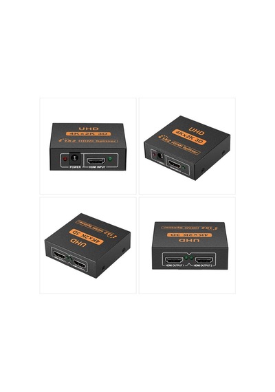 2 Port Hdmi FHD UHD 4K HDMI Monitör Splitter Aktif Çoklayıcı
