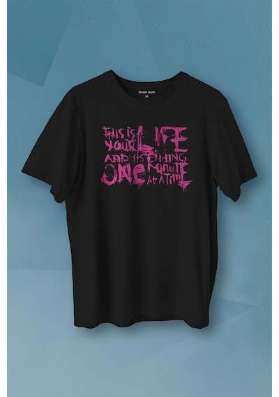 Fight Club This Is Your Life Tyler Durden Dövüş Kulübü Baskılı Tişört Unisex T-shirt 001