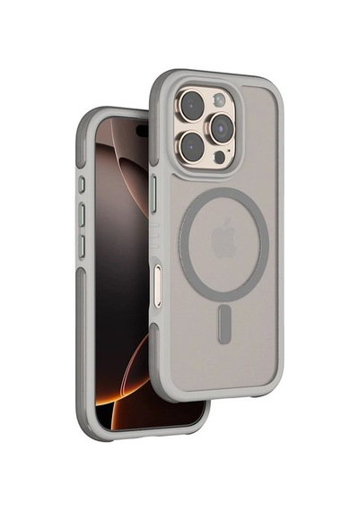 Venco Apple iPhone  Uyumlu  16 Pro Max Orbit Magsafe Kapak - Titan Gri