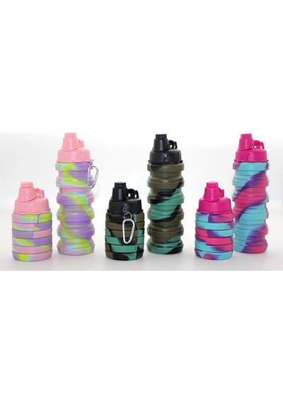 Tedar Katlanabilir Portatif Silikon Su Şişesi 500 Ml Alk3141 Najmaddin