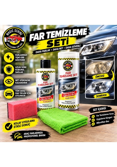 Oto Far Temizleyici Seti 200 Gr