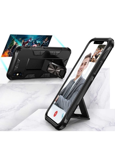 Apple Uyumlu iPhone XS Max 6.5 Kılıf Wolverine Armour Case