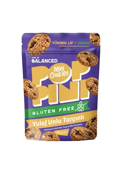 Kind Of Balanced Glutensiz Yulaf Unlu Tarçınlı Mini Kurabiye 50 G - 7 Adet Tarı