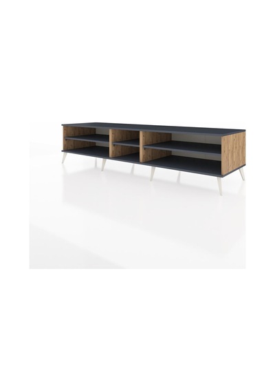 Kronos Tv Ünitesi 3 Raflı 220x59x51 Çam-antrasit Antrasıt/antrasıt - Atlas Çam Kronos Tv Ünitesi 3 Raflı 220x59x51 Çam-antrasit Antrasıt/antrasıt - Atlas Çam