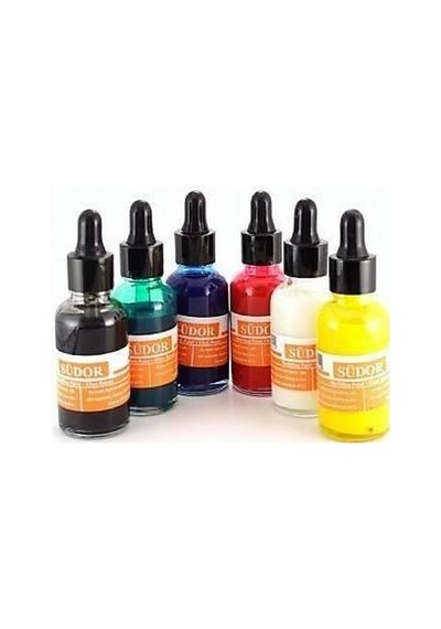 Südor Ebru Boyası 6 Renk X 30 Ml. Damlalıklı Şişe