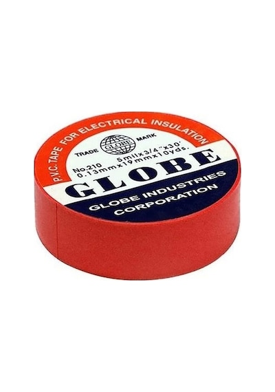 Globe Kırmızı İzole Bant 10 Adet