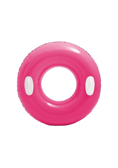 Intex Tutacaklı Parlak Simit Pembe 76 Cm 59258 Beyaz